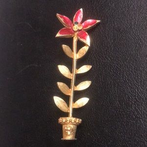 VINTAGE MYLU CHRISTMAS BROOCH